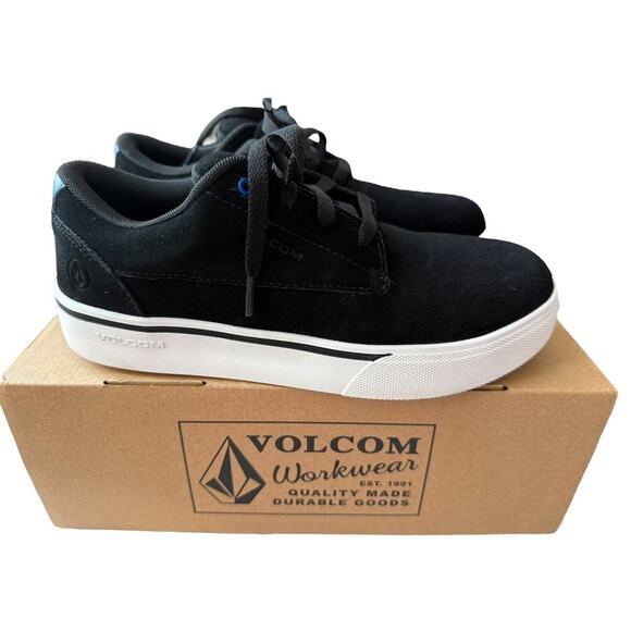 Volcom Women's Black Composite Toe Wedge Sole Metal Free Work Shoes Size 8.5M - Picture 3 of 10